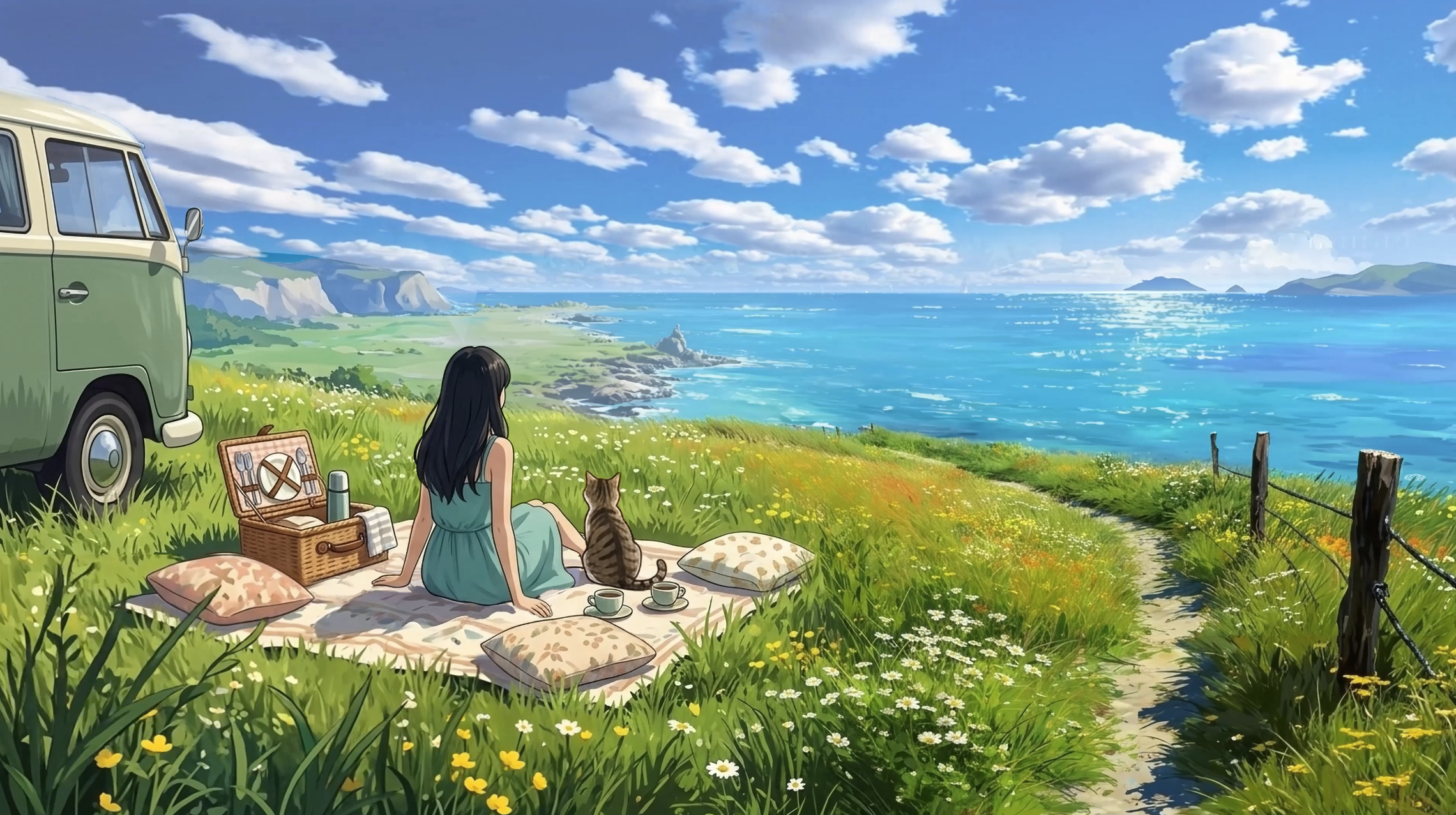 🌊 Sunny Coast Picnic | Upbeat Lo-Fi