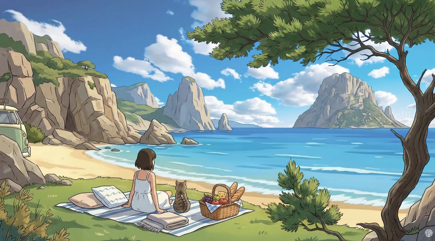 Quiet Seaside Picnic — Ambient Nu Disco & Summer Chill 🌊